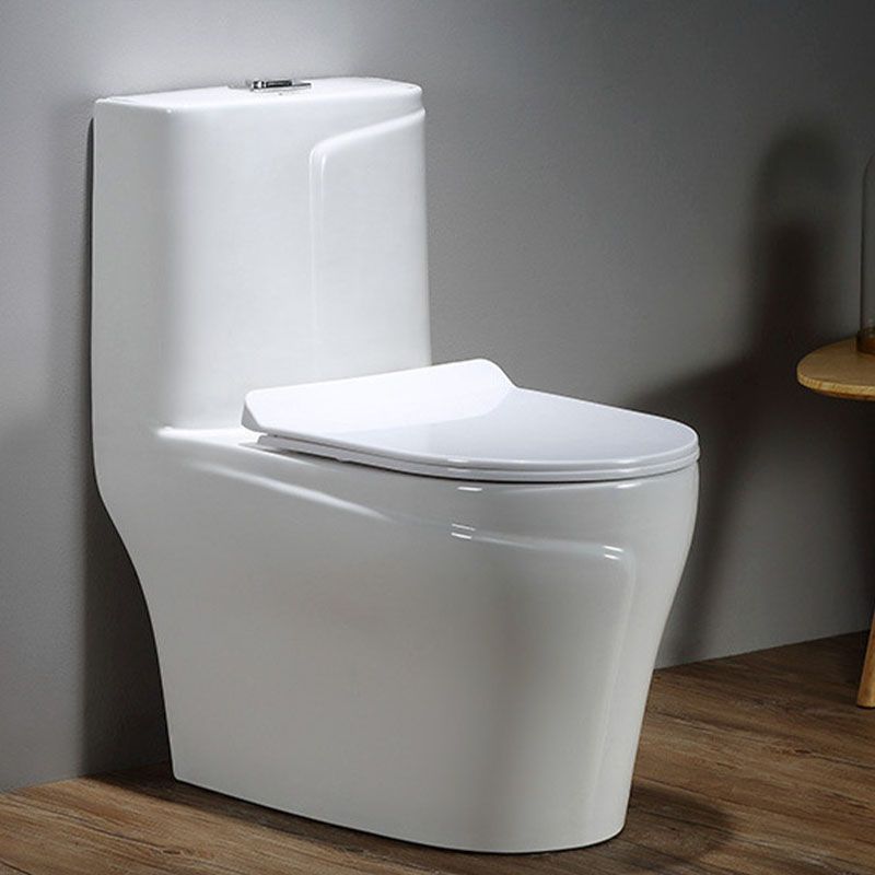 Simple Household Toilet Ceramic Siphon Jet Toilet with Pumping Mute Water-saving