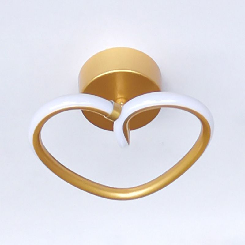 Plafoniere da incasso a forma di cuore Illuminazione da soffitto contemporanea per soggiorno