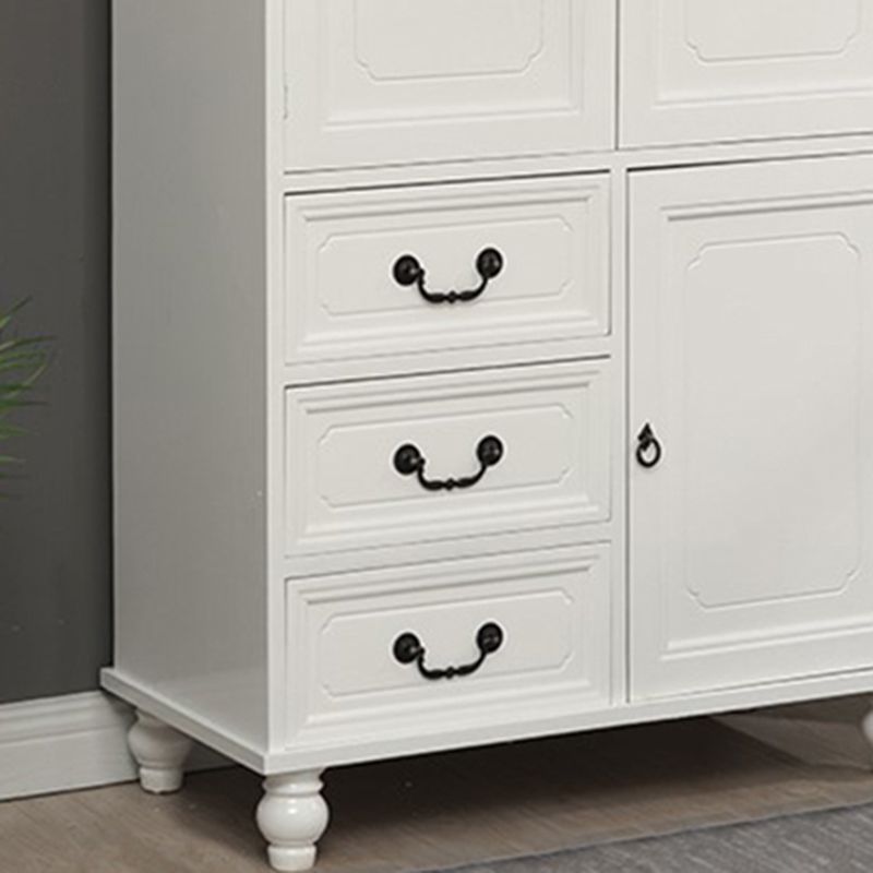 Industrial Square Accent Cabinet Antique Finish Cabinet With Doors