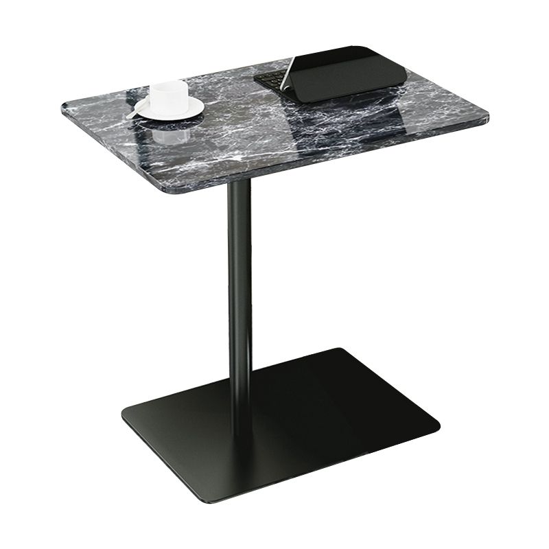 Modern Wood End Slide Table Rectangular Minimalist Sofa Corner Table