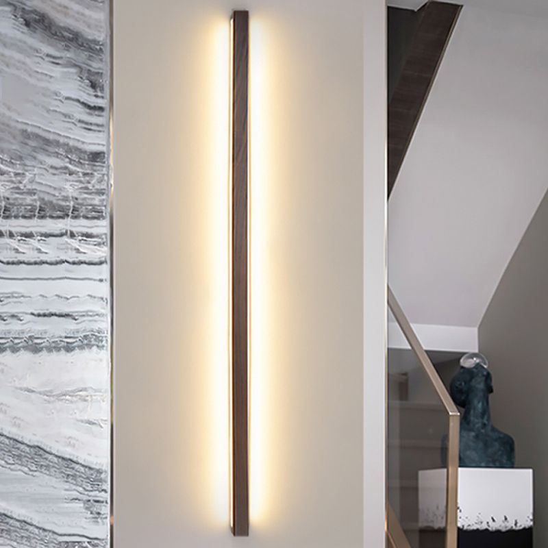 Modern Wall Light Fixture Simple Wooden LED Wall Light Sconce for Bedroom