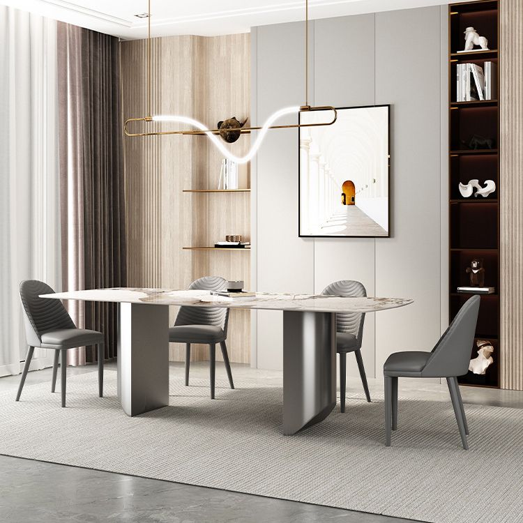 Designer Style 1/3/4/5/6 Pieces Dinette Set Sintered Stone Dining Table and Chairs