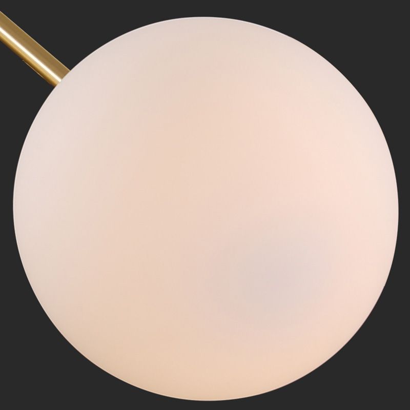 Accesorios de iluminación de araña de rama Candelera de sombra de vidrio esmerilado para dormitorio de sala de estar