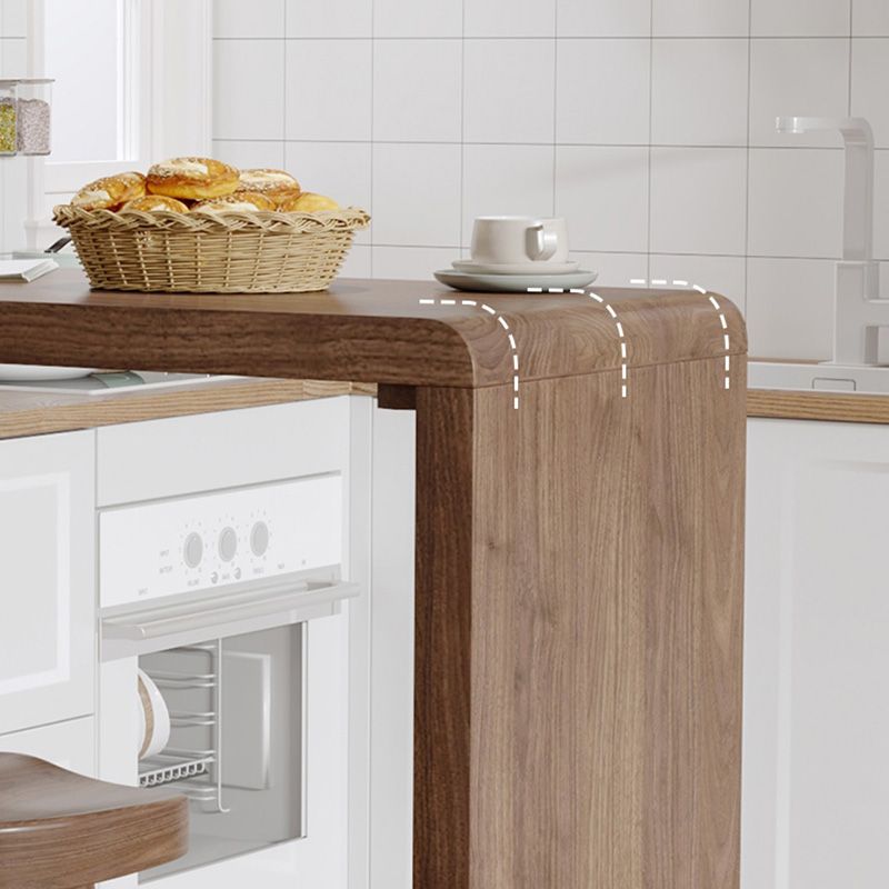 Indoor Contemporary Bar Dining Table Rectangle Wood Counter Table