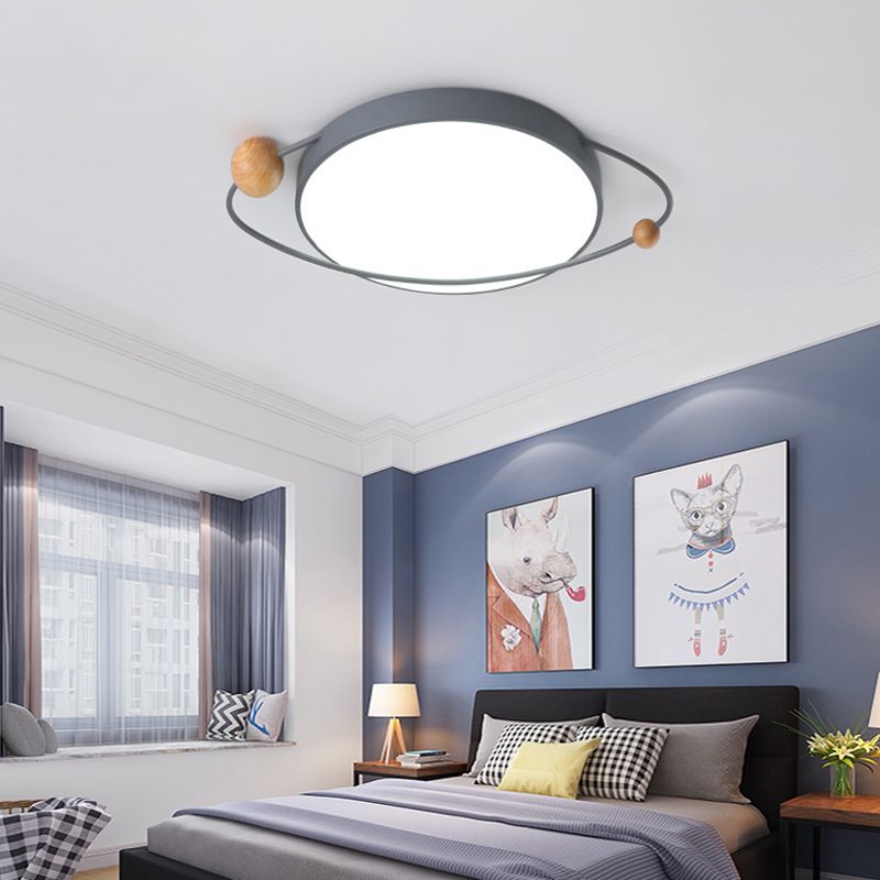 Lámparas y lámparas incrustadas con pantalla de acrílico para habitaciones infantiles de estilo Nórdico