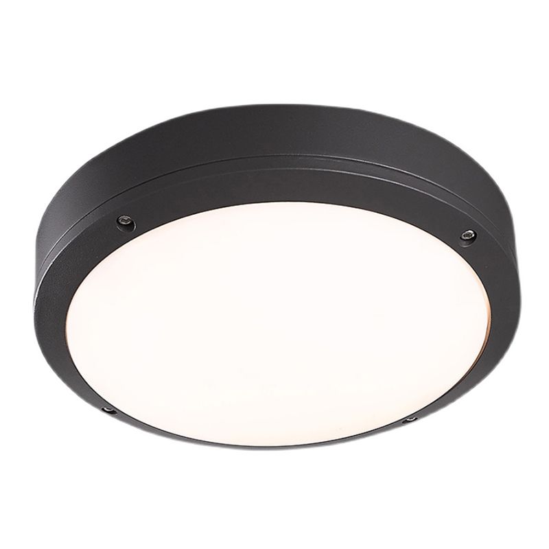 Minimalist Drum LED Flush Mount Light Aluminum Outdoor Flush Mount Ceiling Light
