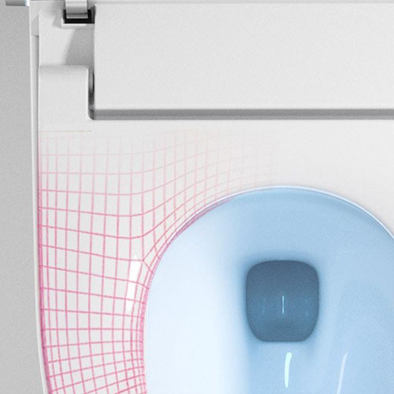 Contemporary Heated Seat Flush Toilet Floor Mounted Black Urine Toilet for Bathroom