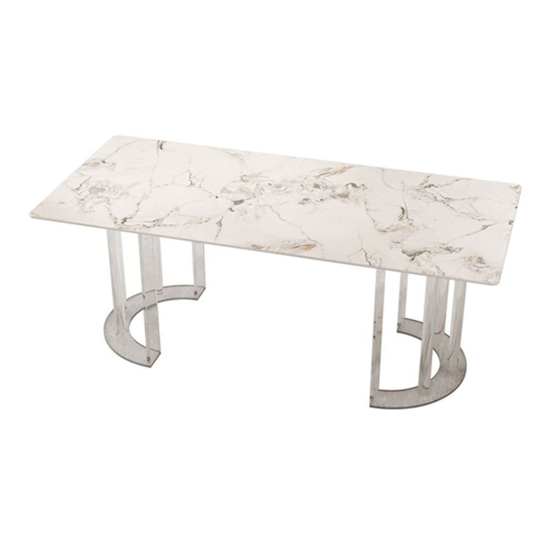 Glam Style Stone Furniture 1/5/7 Pcs Standard Height Dining Room Furniture Set for Home