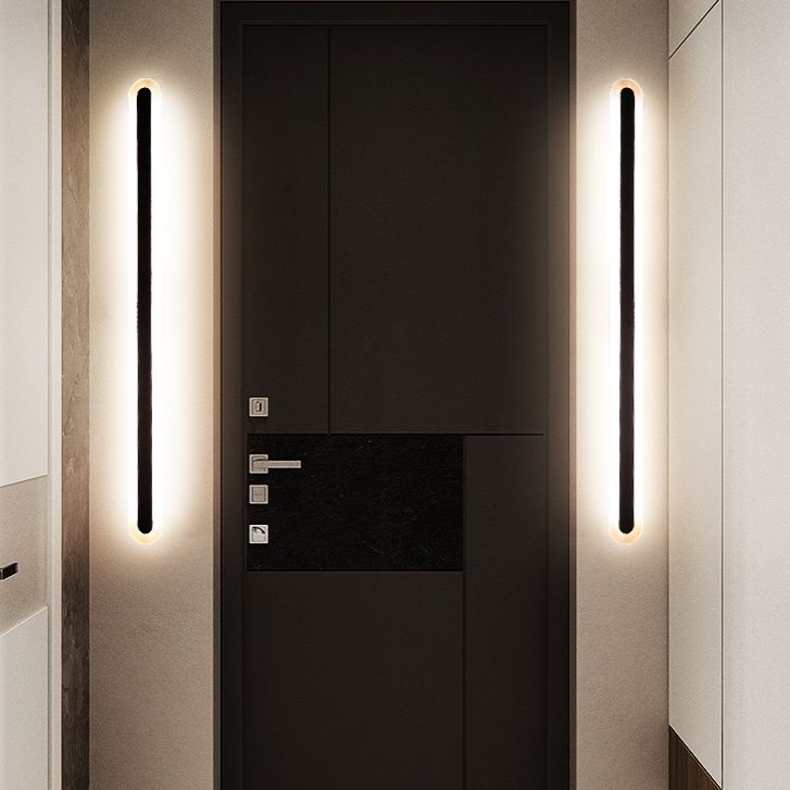 Metall Lineare Form Wandlicht moderner Stil 1-Licht-Wandmontageleuchte