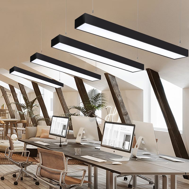 Rectangle Led Pendent in Modern Style Led Suspended Lights for Conference Room