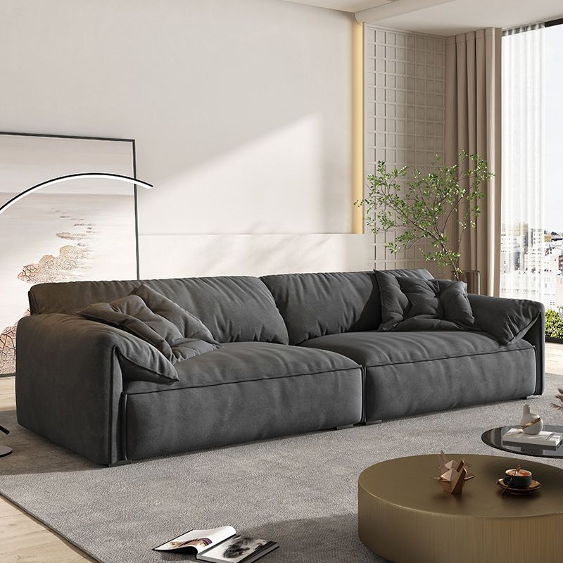 Cushions Pillow Top Arm Settee Living Room Fabric Contemporary Sofa