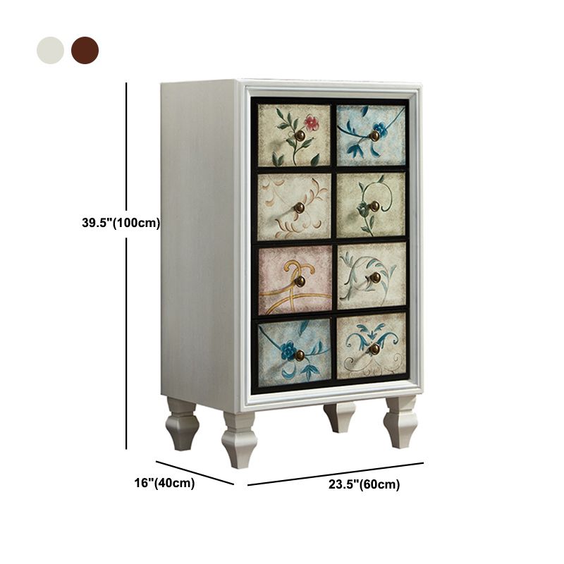 Mid-Century Rectangle Cabinet Standard Side Cabinet with Drawer