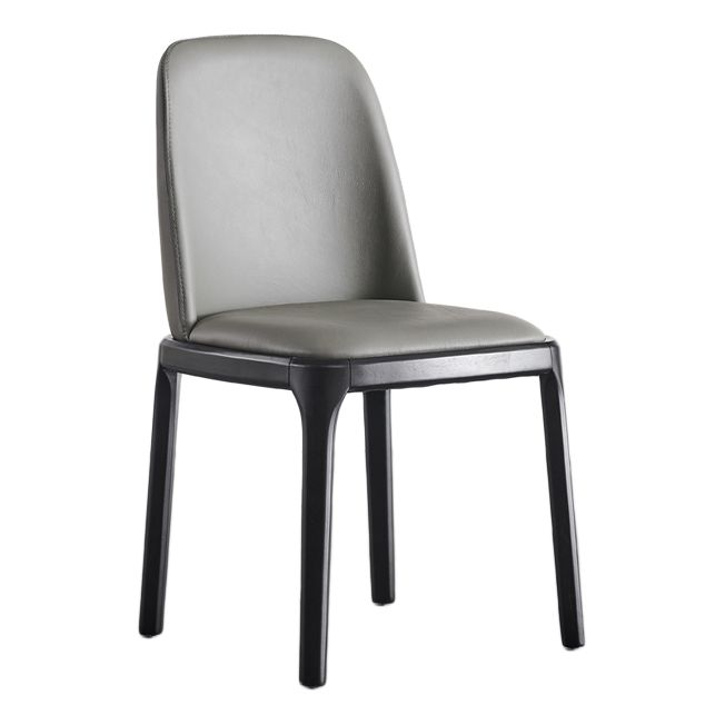 Modern Style Dining Chair Armless Chairs with Wooden Legs for Home