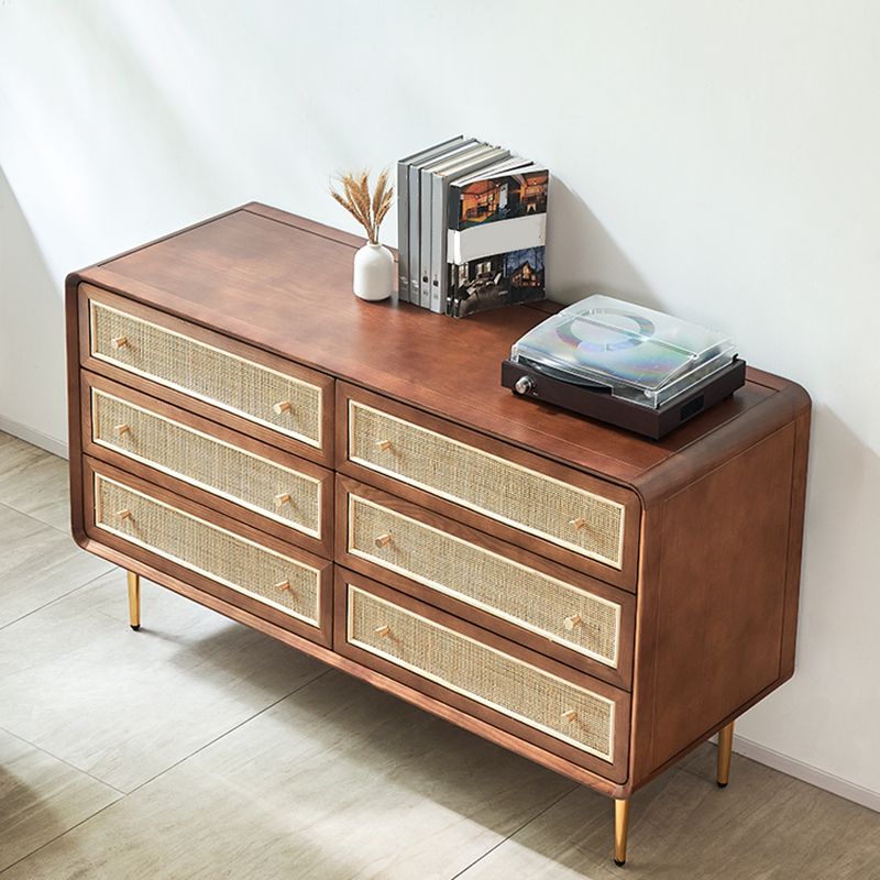 Solid Wood Storage Chest Dresser Traditional Chest for Bedroom