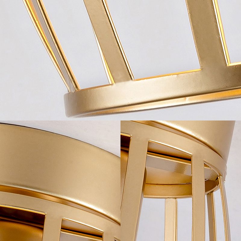 Plafonnier ovale en métal à 1 lumière, style nordique, noir/rose/jaune/bleu/vert/or, pour couloir