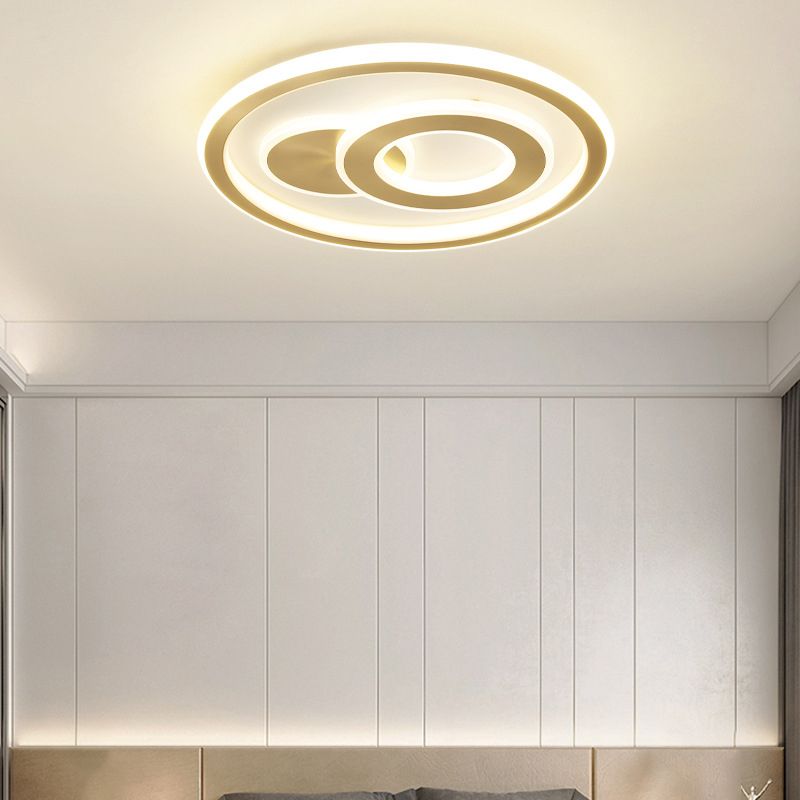 Minimalist Ceiling Lighting Fixture Geometric LED Flush Mount Light Fixture