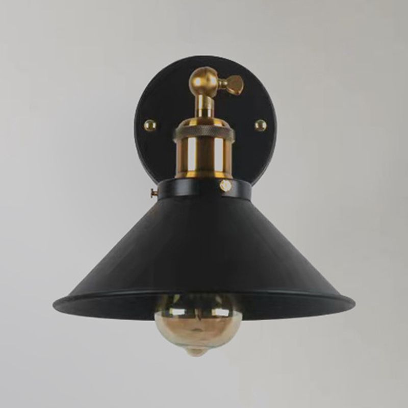 Industrial Style Wall Light Household Metallic Shade Wall Light Sconce for Corridor