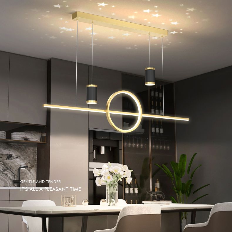 Contemporary Kitchen Pendant Lights Linear Chandelier Island Light Fixtures