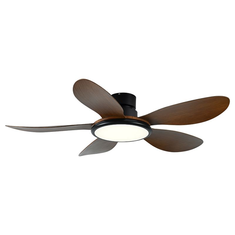 Contemporary LED Ceiling Fan Lamp 5-Blade Fan Lighting for Living Room