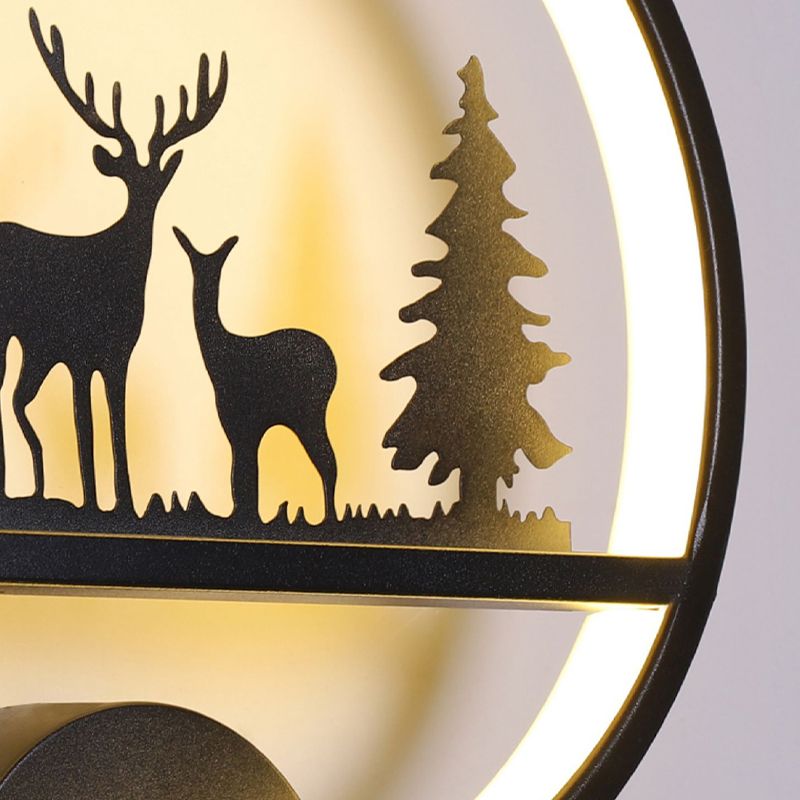 Metal Modern Wall Sconce Geometric Shape Wall Light with Silicone Shade for Bedroom