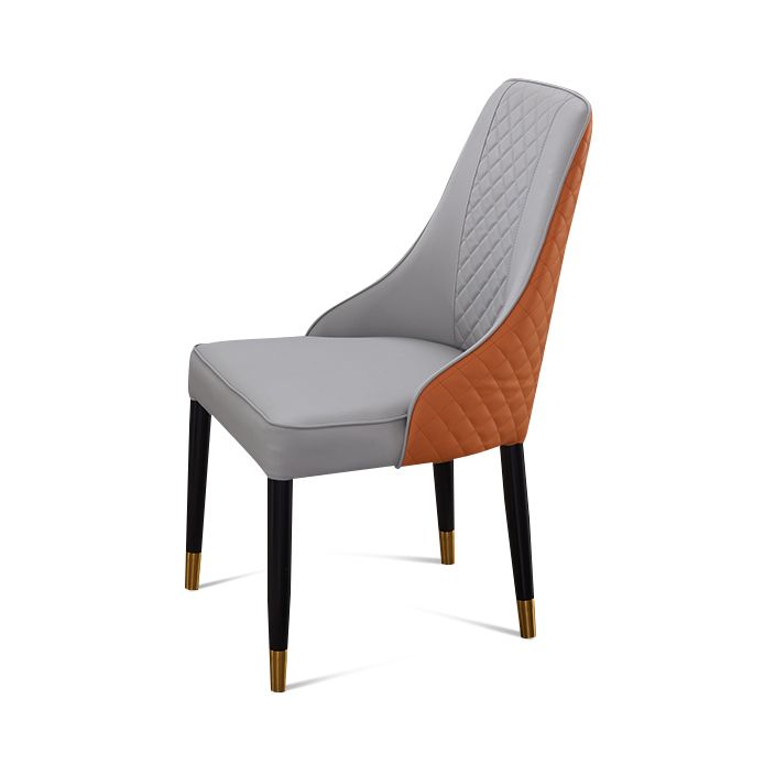 Silla de metal estilo escandinavo Silla Parsons de comedor de cocina (juego de 2)