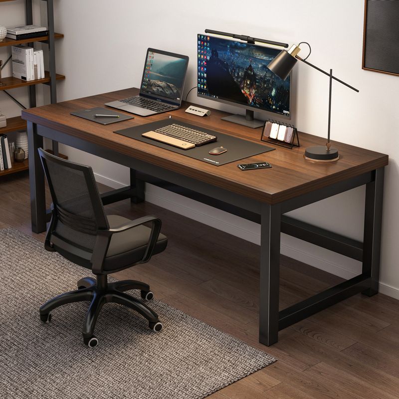 Wooden Rectangular Writing Desk Home Industrial Computer Desk