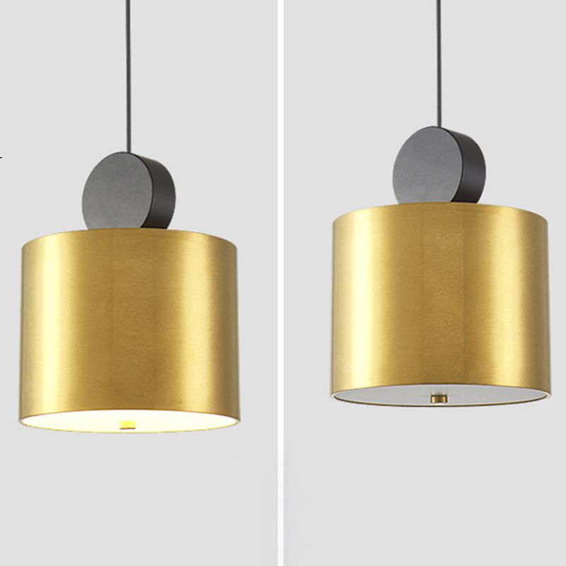 Contemporary Geometric Shaped Drop Pendant Metal 1 Light Suspension Light