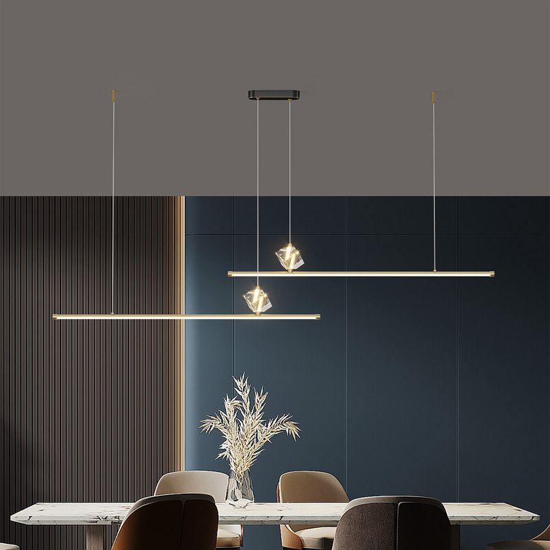 Creative Hanging Island Light Metal LED Hanging Lighting Fixture for Sitting Room