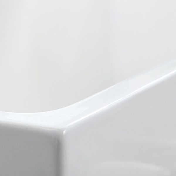 Modern Rectangle Acrylic Bathtub Freestanding Bathtub with Drain Bath Tub(without Plank)