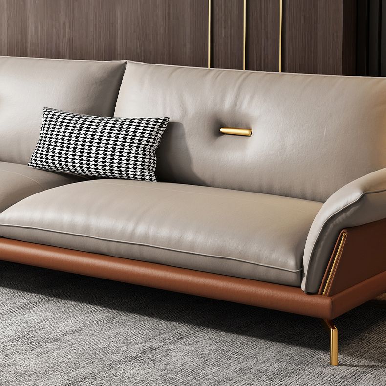 Modern Cushions Sofa 37.40" D x 34.64" H Flared Arm Sofa for Living Room