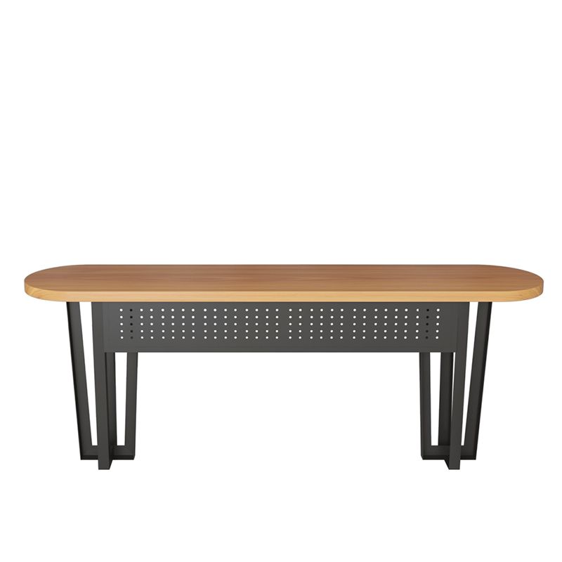 Industrial Style Bar Table Rectangle Solid Wood Bistro Bar Desk for Indoor