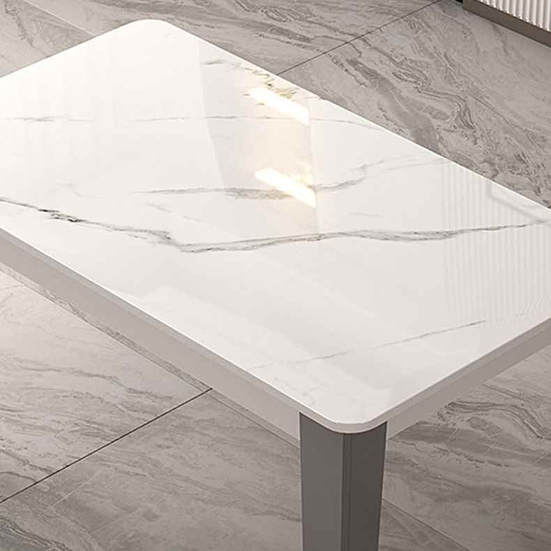 4 Legs Dining Table Rectangle Dining Table for Kitchen Dining Room