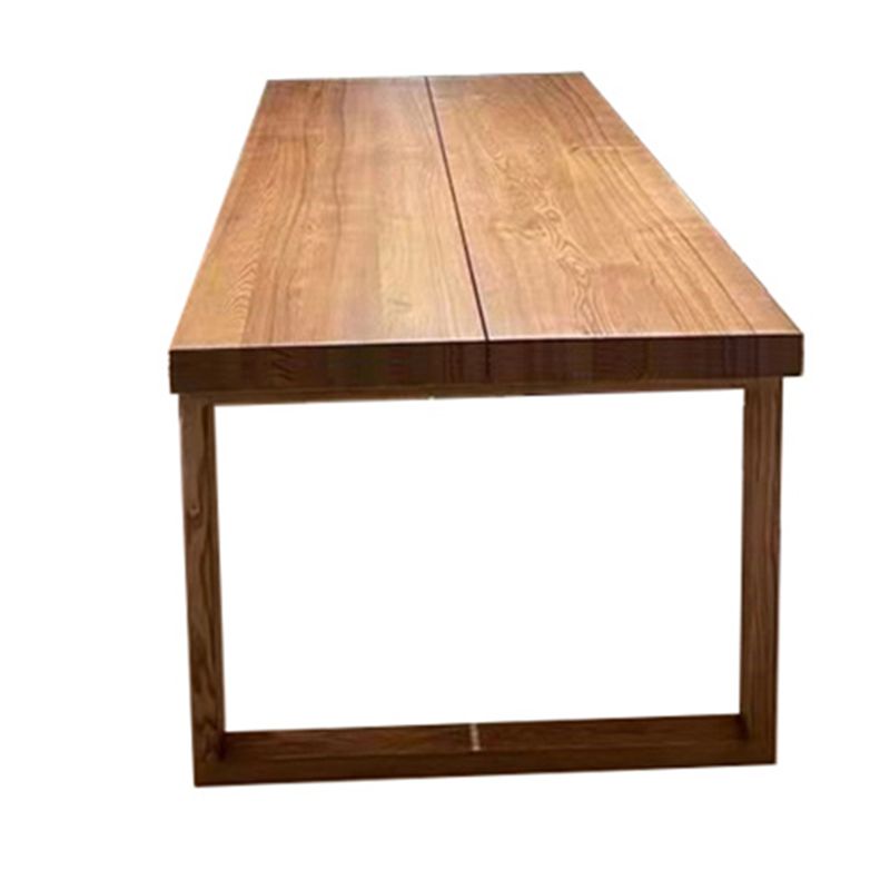 Solid Wooden Dining Table Rectangle Shape Dinner Table for Living Room