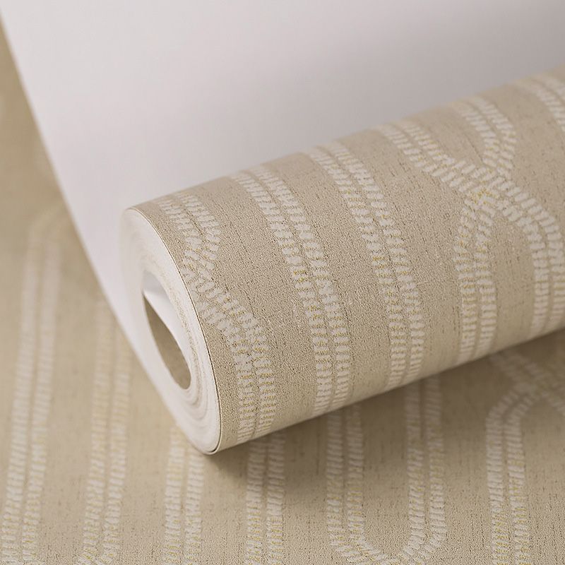 20.5" x 33' Geometries Wallpaper Roll for Living Room Stripe Wall Decor in Pastel Color, Stain-Resistant