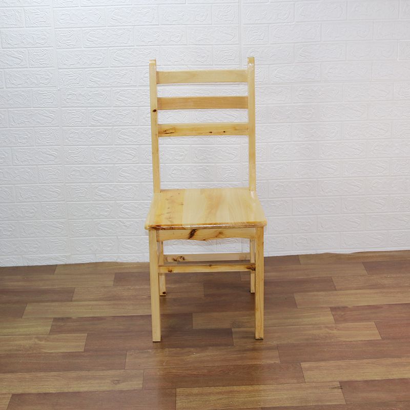 Ladder Back Side Chair Solid Wood Dining Chair for Dining Room