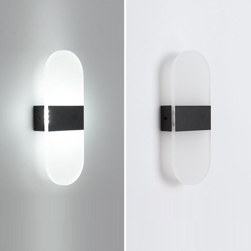 1 Light Geometric Wall Mounted Light Contemporary Acrylic Wall Lighting Fixtures