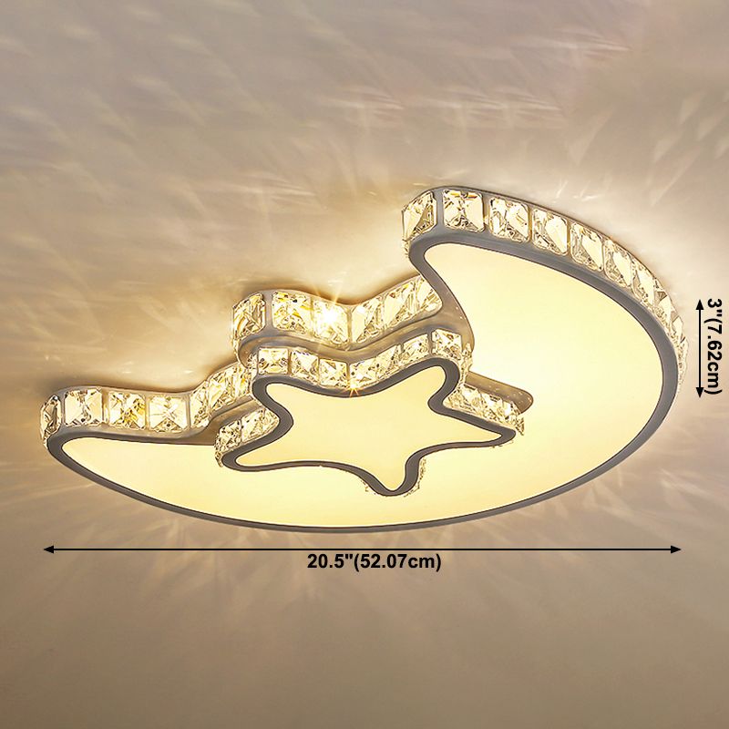 Kristallgeometrische LED-Unterputzleuchte im modernen Luxus-Stil aus Edelstahl für Schlafzimmer