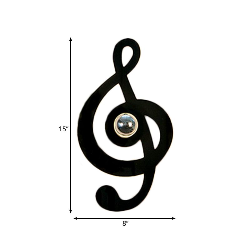 Forma da cartone animato in metallo Light One Light Modern Style Wall Sconce per Study Room