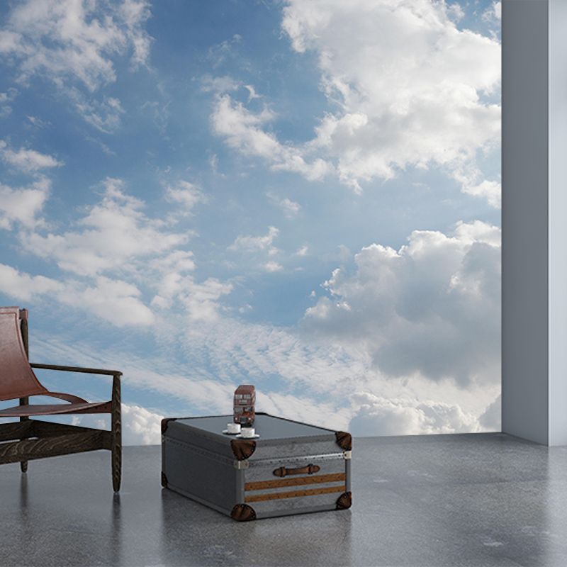 Clouds Landscapes Mural Wallpaper Mildew Resistant Modern Living Room Decoration