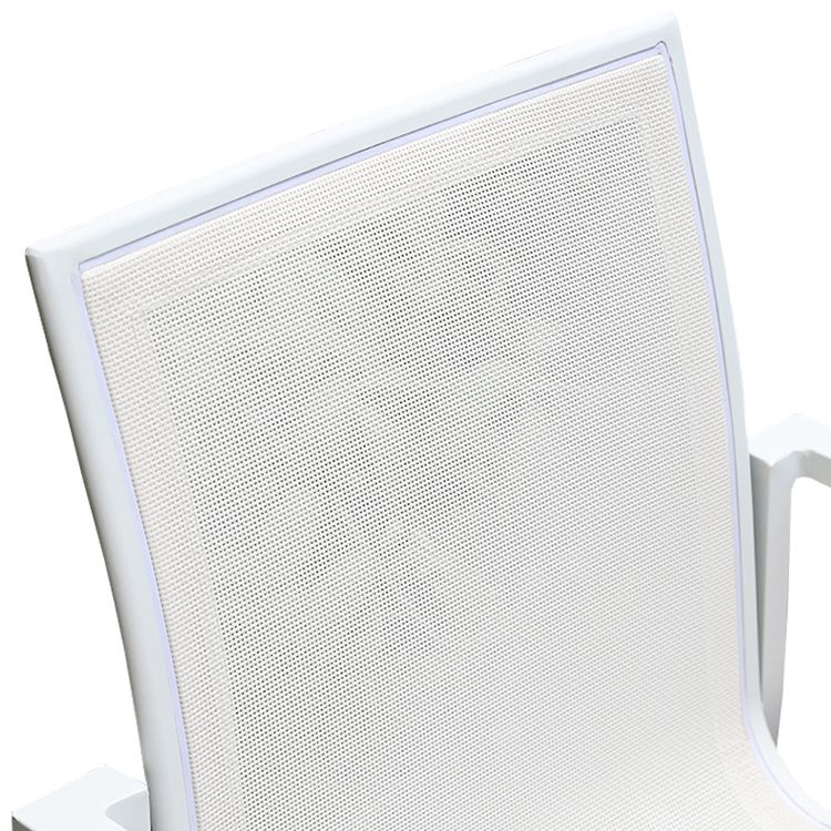 1/3/5/7 Pieces Dining Table Set White Metal Patio Dining Table Set