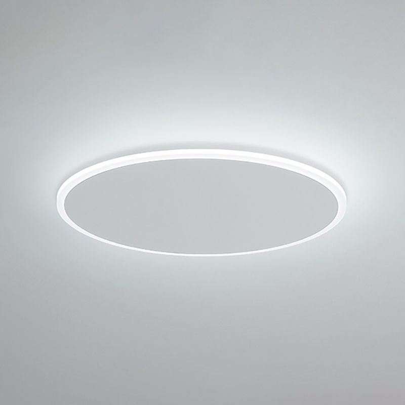 Plafonnier LED en acrylique blanc, de style moderne et concis, en fer laqué, circulaire, encastré