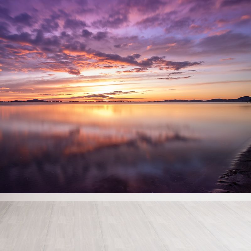 Beautiful Sky Sunset View Wall Mural Decal for Sitting Room, Made to Measure