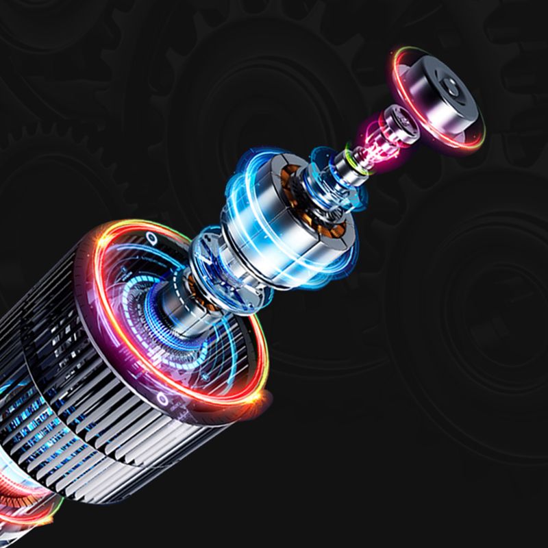 Modern Metal Ceiling Fan Lamp Cartoon Semi Flush Ceiling Light Fixtures with 4 Fan Blade