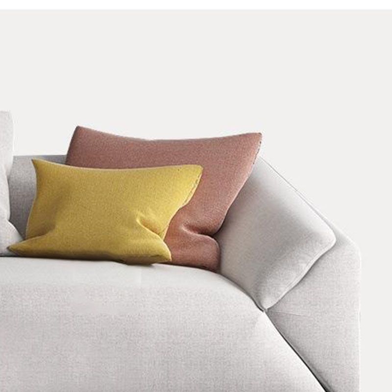 Modernism Tuxedo Arm Sofa Stain Resistant Fabric Sofa in Gray