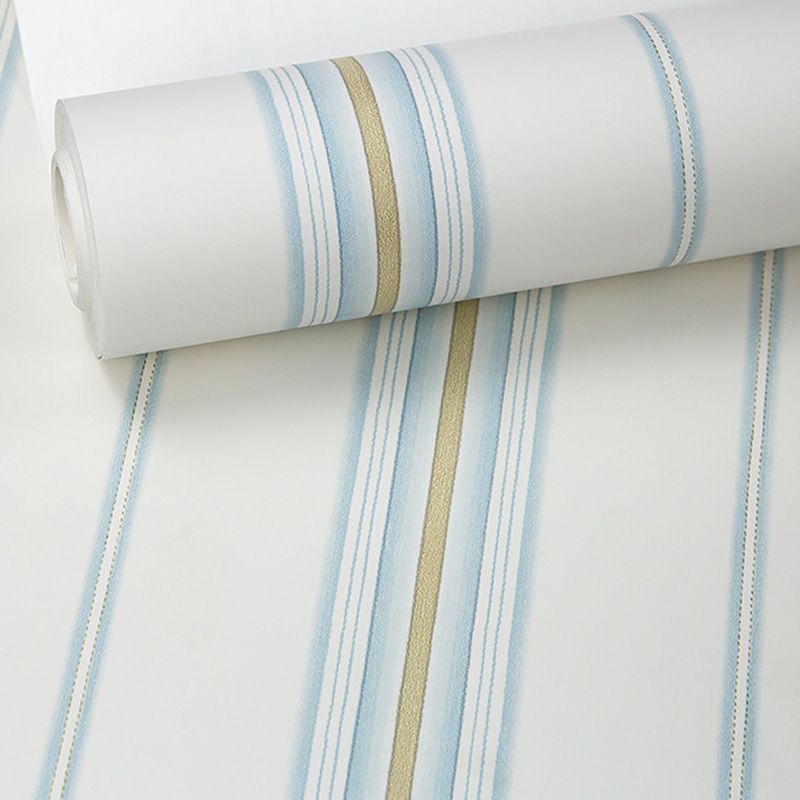 Stain-Resistant Vertical Stripes Wall Covering 20.5" by 33' Minimalist Wallpaper for Home Decoration