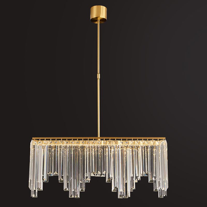 Crystal Contemporary Geometric Island Lighting Multi Lights Chandelier Lighting Fixtures