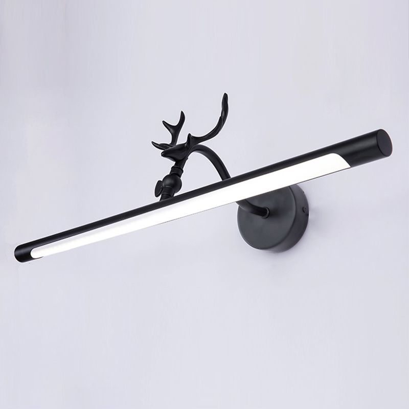 Illuminazione da parete a forma lineare in stile moderno in metallo1 lampada con applione leggera per bagno