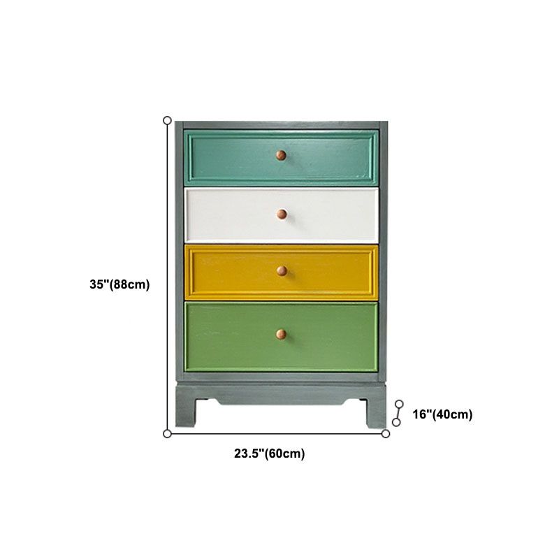 Nautical Vertical Bedroom Chest Wooden 16"Wide Storage Chest