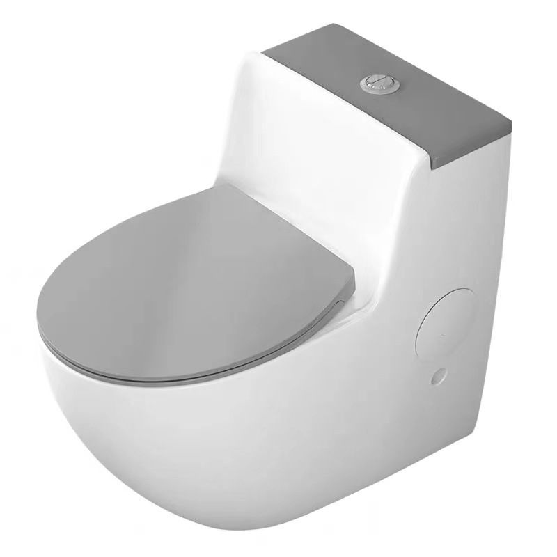 Modern Elongated Toilet Bowl Siphon Jet Flush Toilet with Seat