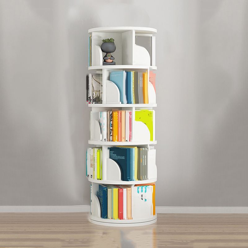 Rotatable Bookcase Contemporary Style Bookshelf for Home Office Study Room